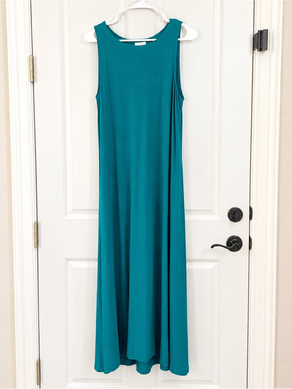 J Jill “ Peacock”  Teal Maxi Dress